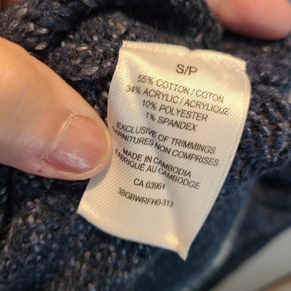 WIND RIVER Heritage Faire Isle Blue Knit Long Sleeve Sweater Size Small - Picture 7 of 9